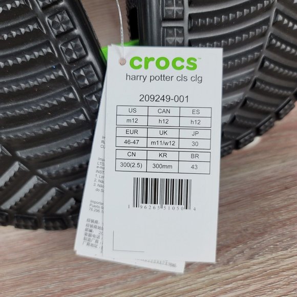 NEW Crocs X Harry Potter Classic Clogs Men's Size 12 Voldemort GLOW IN THE DARK - Picture 12 of 12